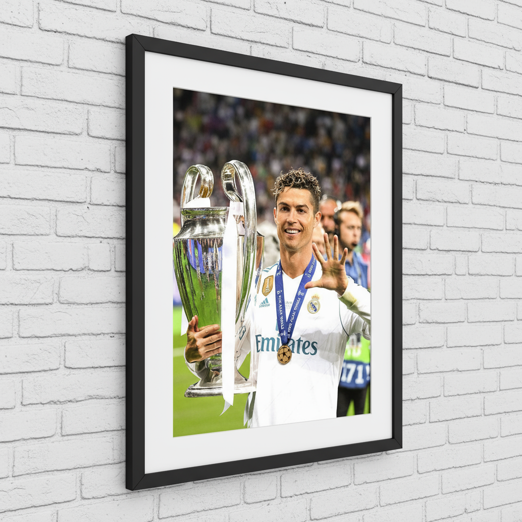 Póster enmarcado vista angular