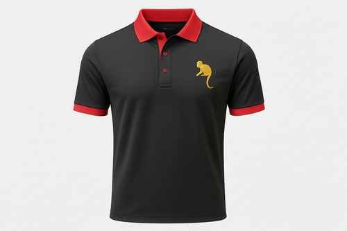 Black & Red Polo Dry Fit