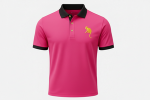 Pink & Black Polo Dry Fit