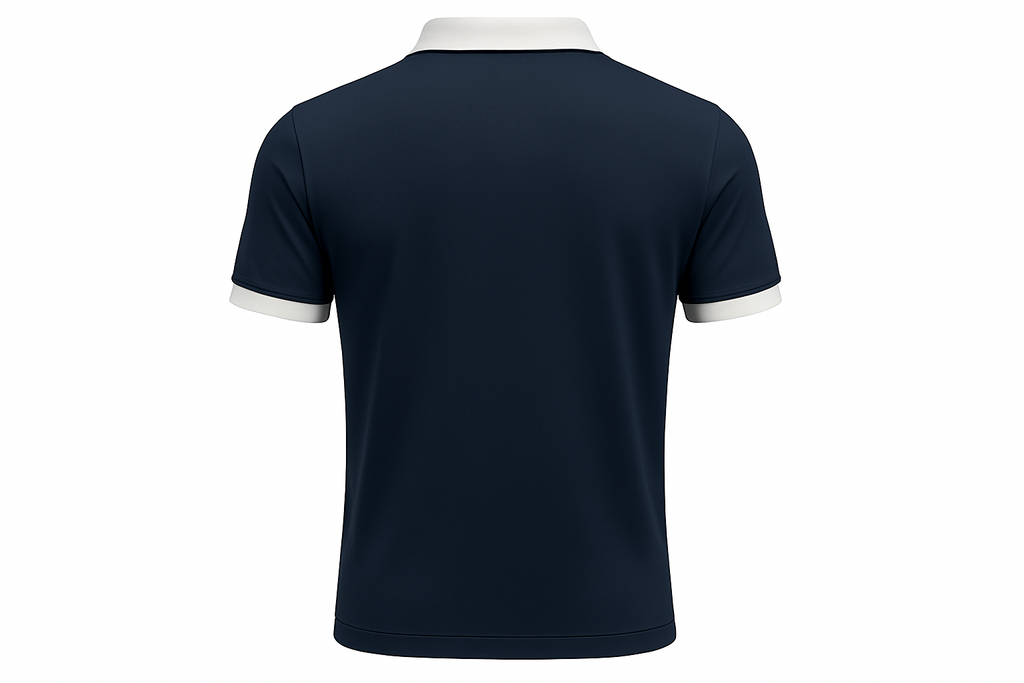 Polo Navy Blue with White Details